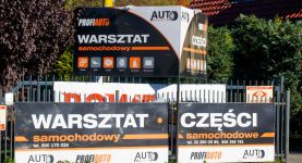 Banery promujące serwis samochodowy Monza